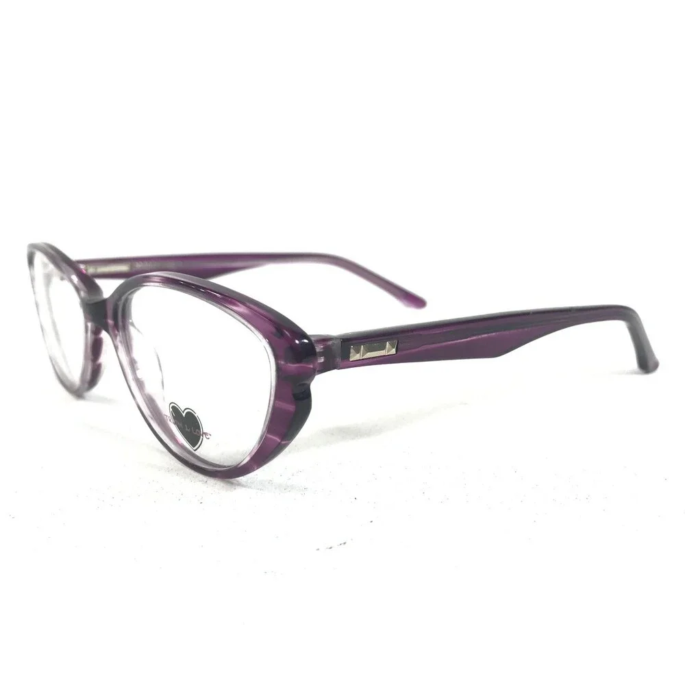Truth & Love T & L 04 COL 80 Eyeglasses Frames Purple Horn Oval 52-16-135